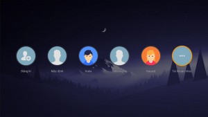 giao diện tài khoản đăng nhập