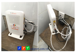 thiết bị modem mới được lắp cho khách hàng