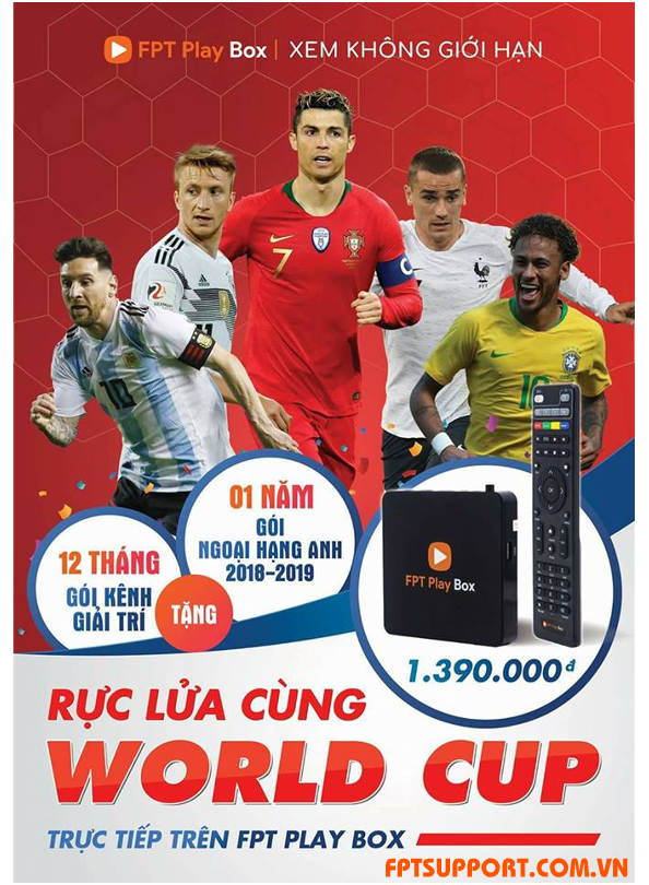 World Cup 2018 với fpt play box